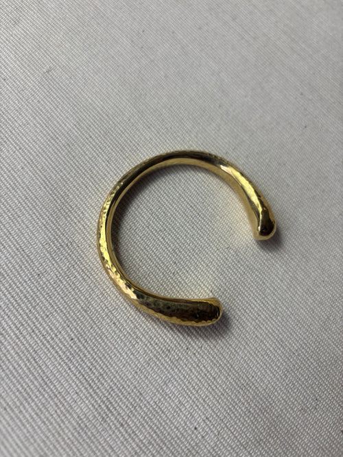 The Hammered Timeless Brass Cuff