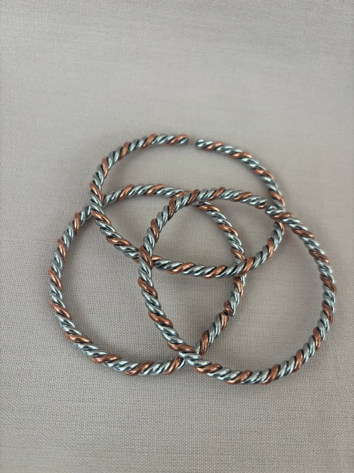 Copper & Alluminium Coiled Bracelet