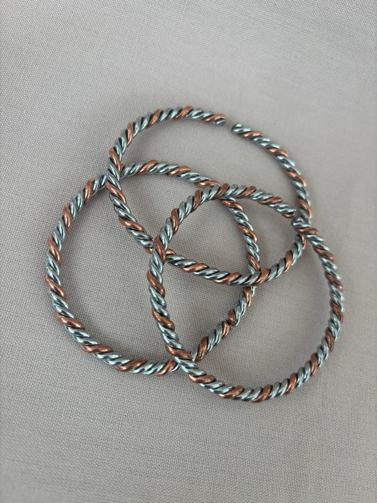 Copper & Alluminium Coiled Bracelet
