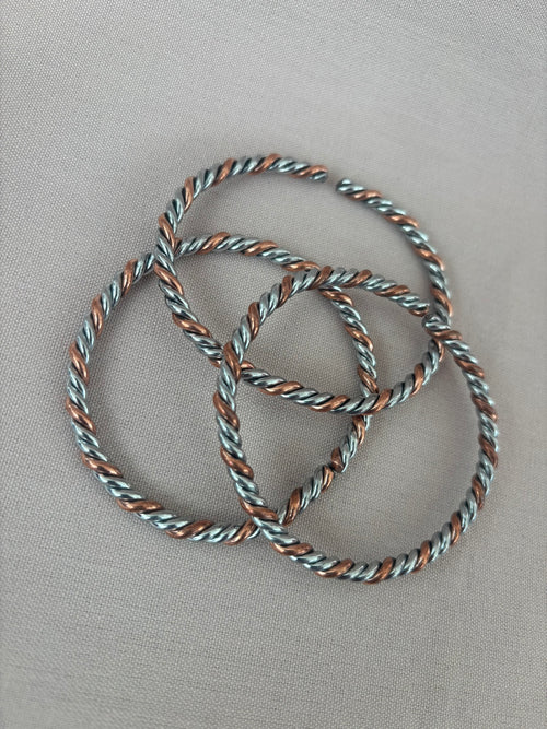 Copper & Alluminium Coiled Bracelet