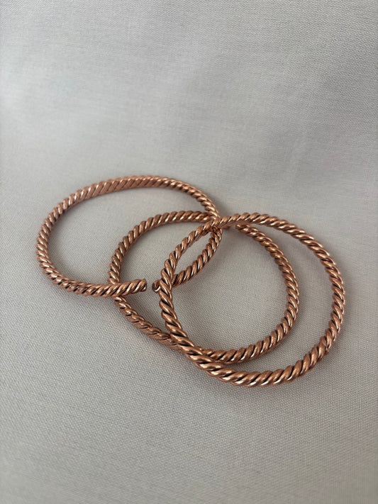 Coiled Copper Bracelet