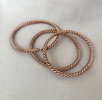 Coiled Copper Bracelet