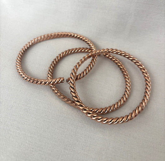 Coiled Copper Bracelet