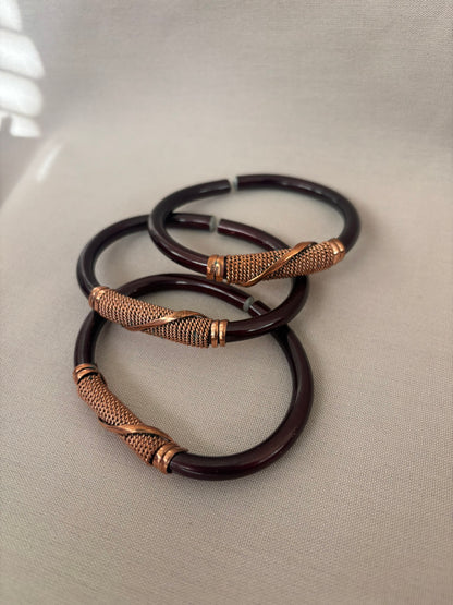 Copper-Wrapped Aluminum Bracelet