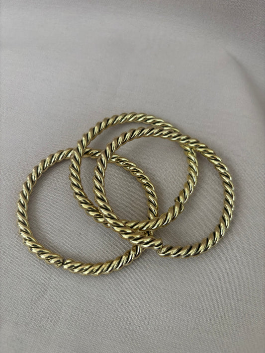 Coiled Brass Bracelet