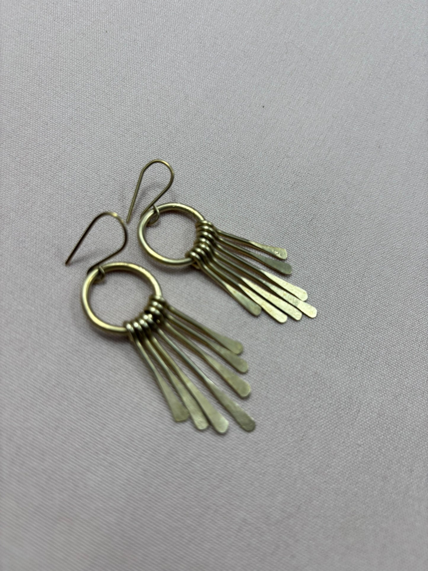 Nguvu Brass Earrings