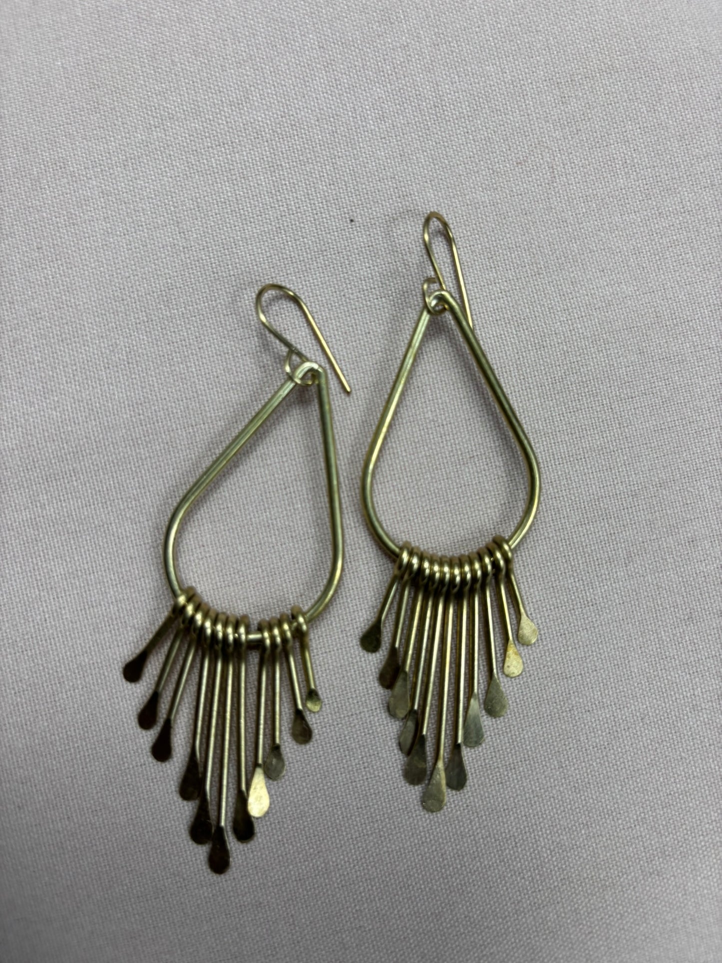 SunBeam Brass Earrings