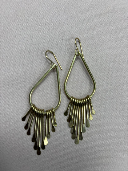 SunBeam Brass Earrings