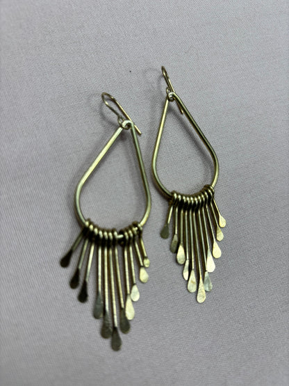 SunBeam Brass Earrings