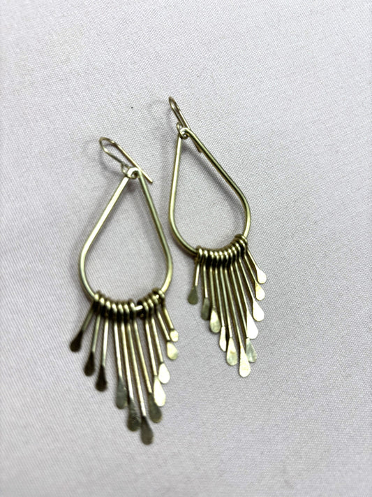 SunBeam Brass Earrings