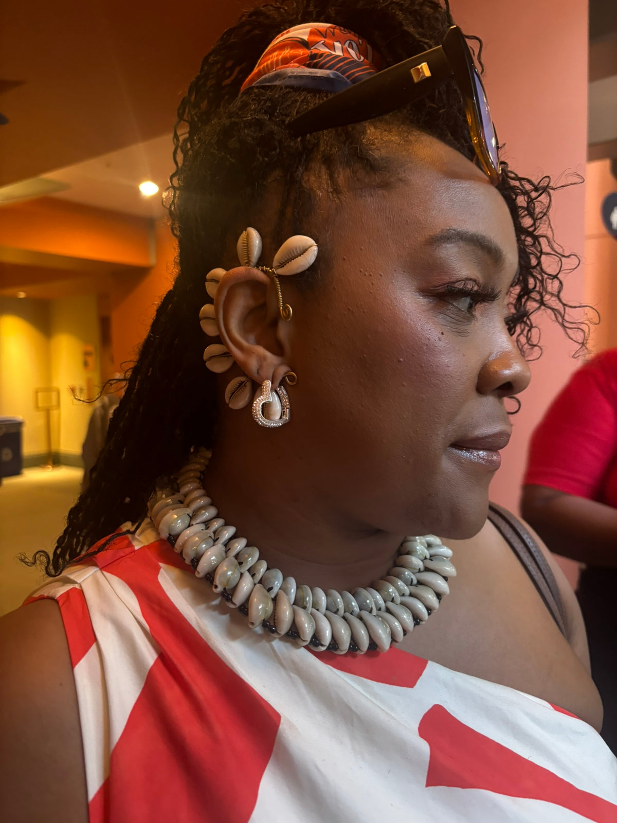 Cowrie Shell Brass Ear Cuff – Lobe Hugger