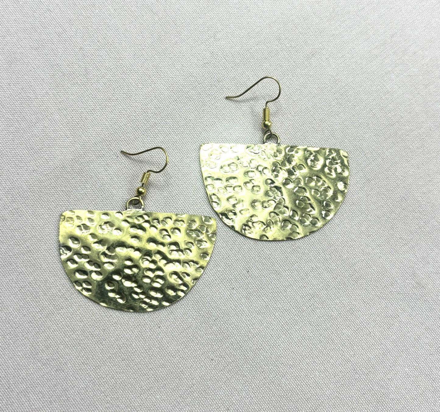 Brass Half-Moon Earrings