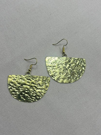 Brass Half-Moon Earrings