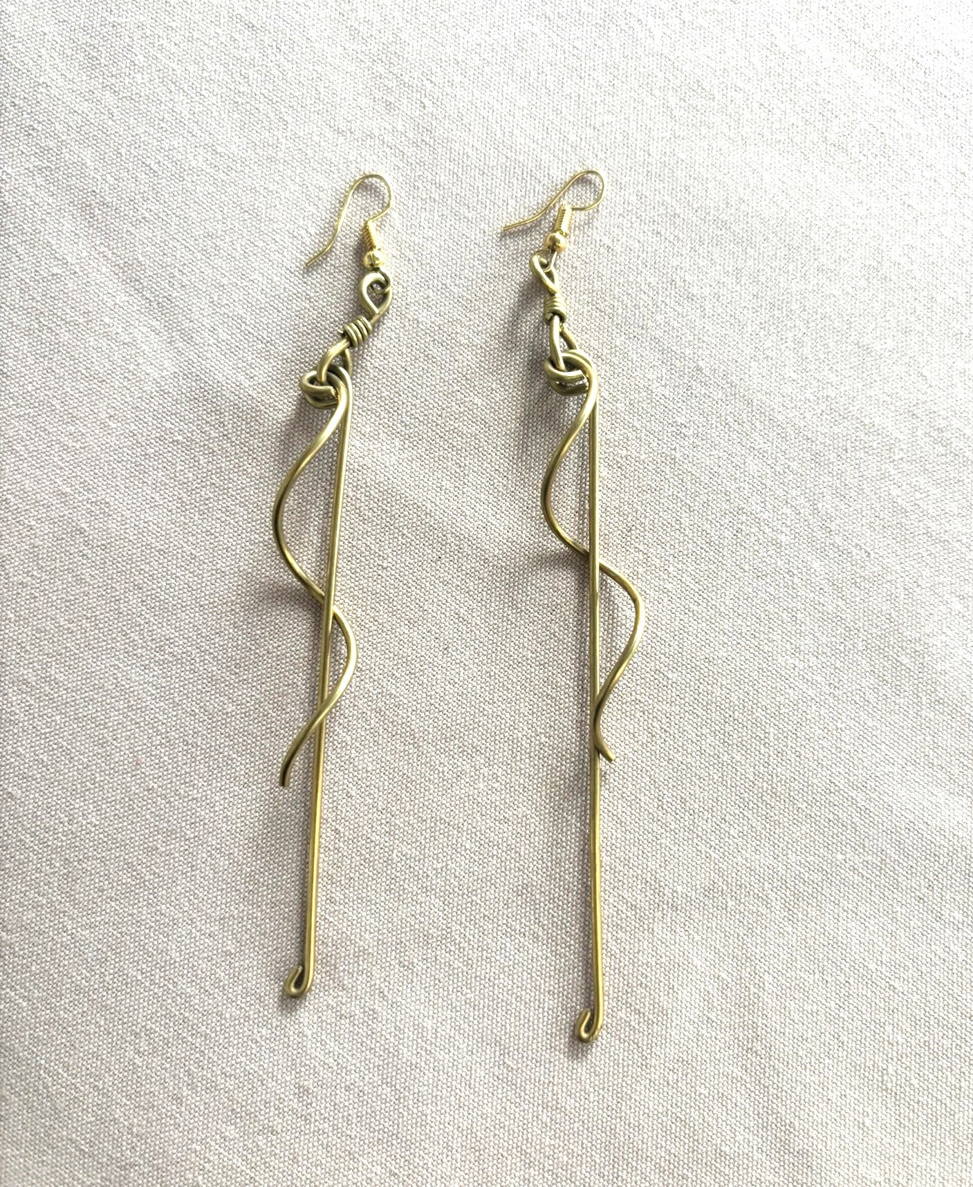 Minimal Muse Brass Earrings