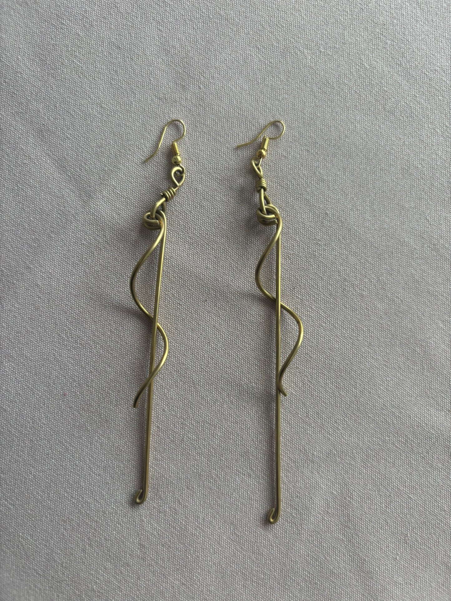 Minimal Muse Brass Earrings