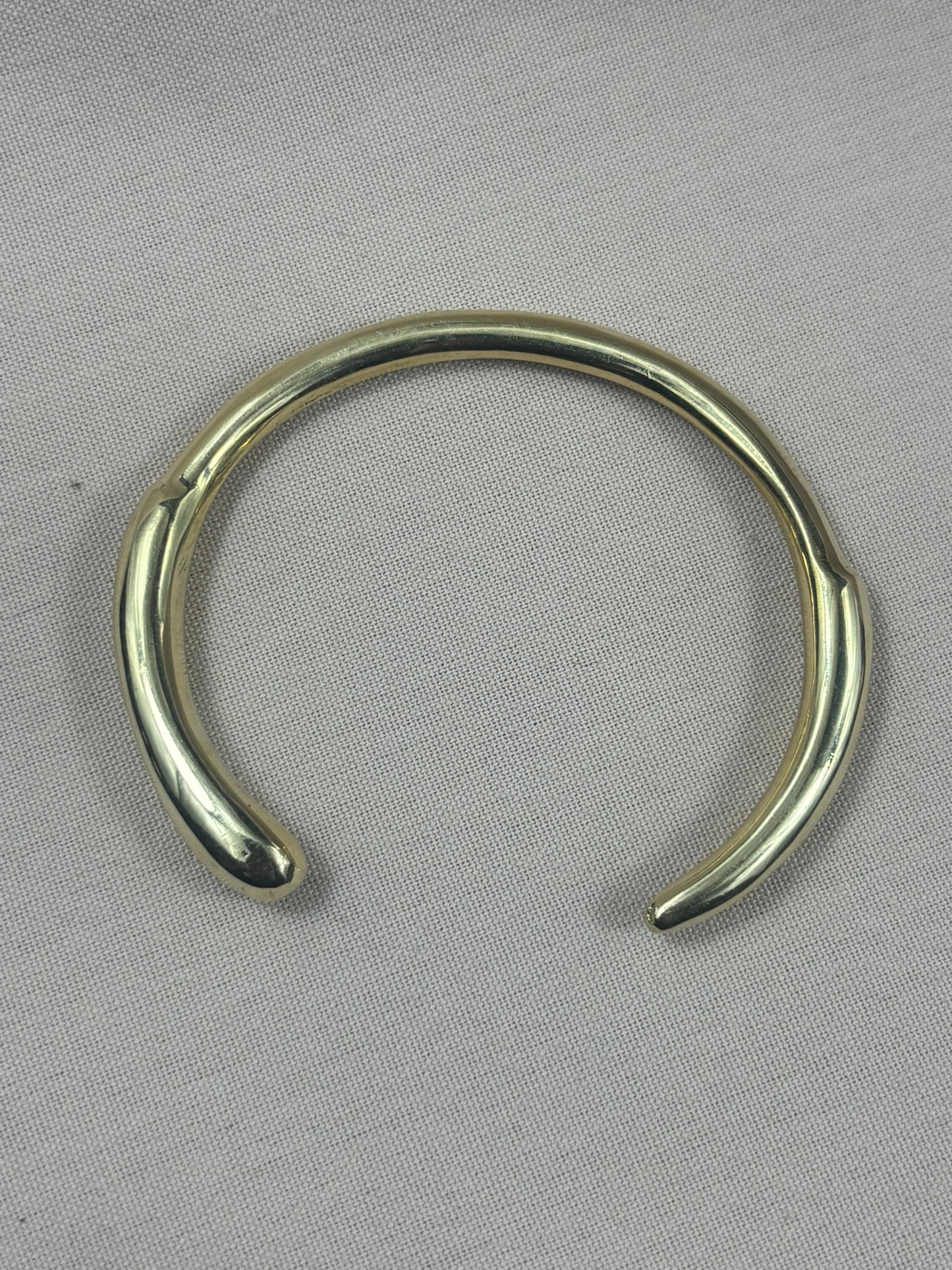 Nairobi Smooth Brass Cuff Bracelet