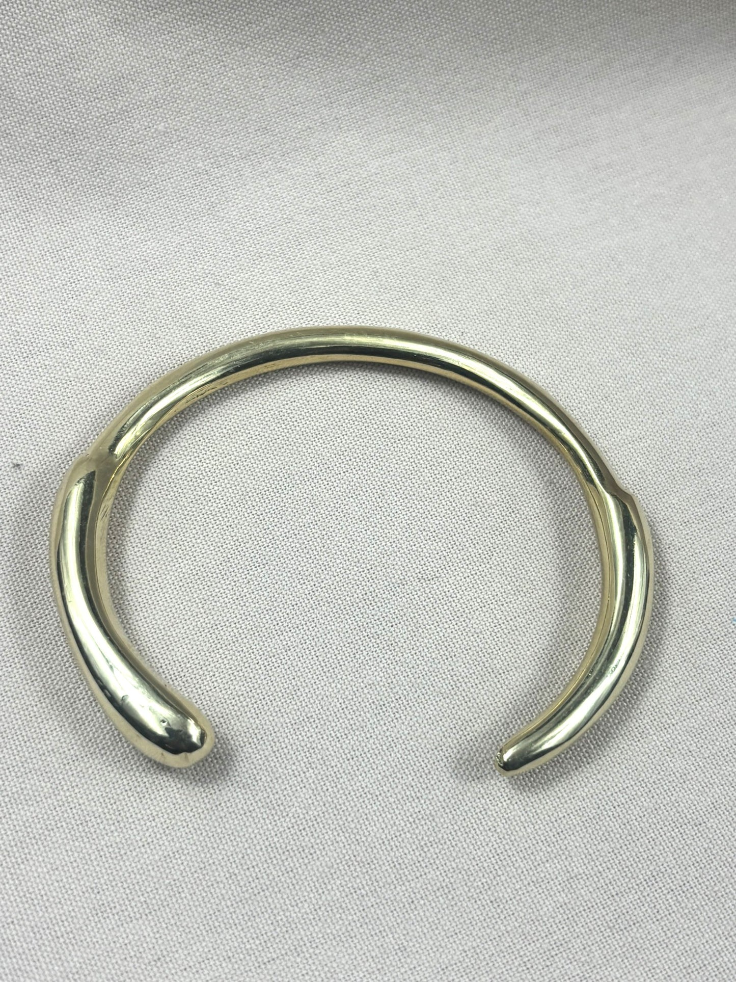 Nairobi Smooth Brass Cuff Bracelet