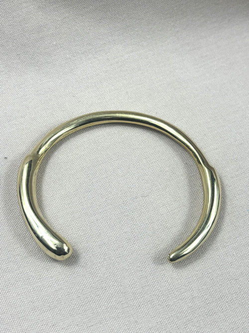 Nairobi Smooth Brass Cuff Bracelet