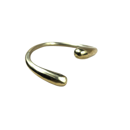 Inifinity Smooth Brass Bracelet