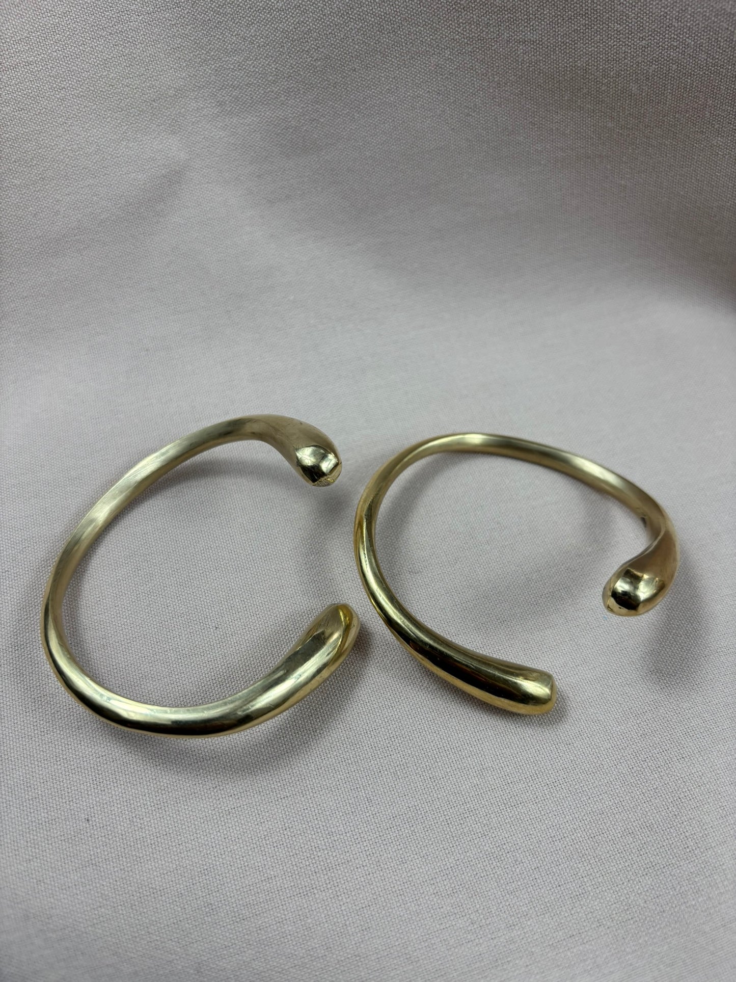 Inifinity Smooth Brass Bracelet