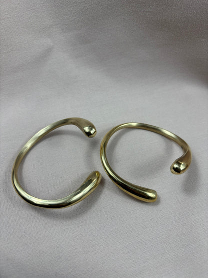 Inifinity Smooth Brass Bracelet