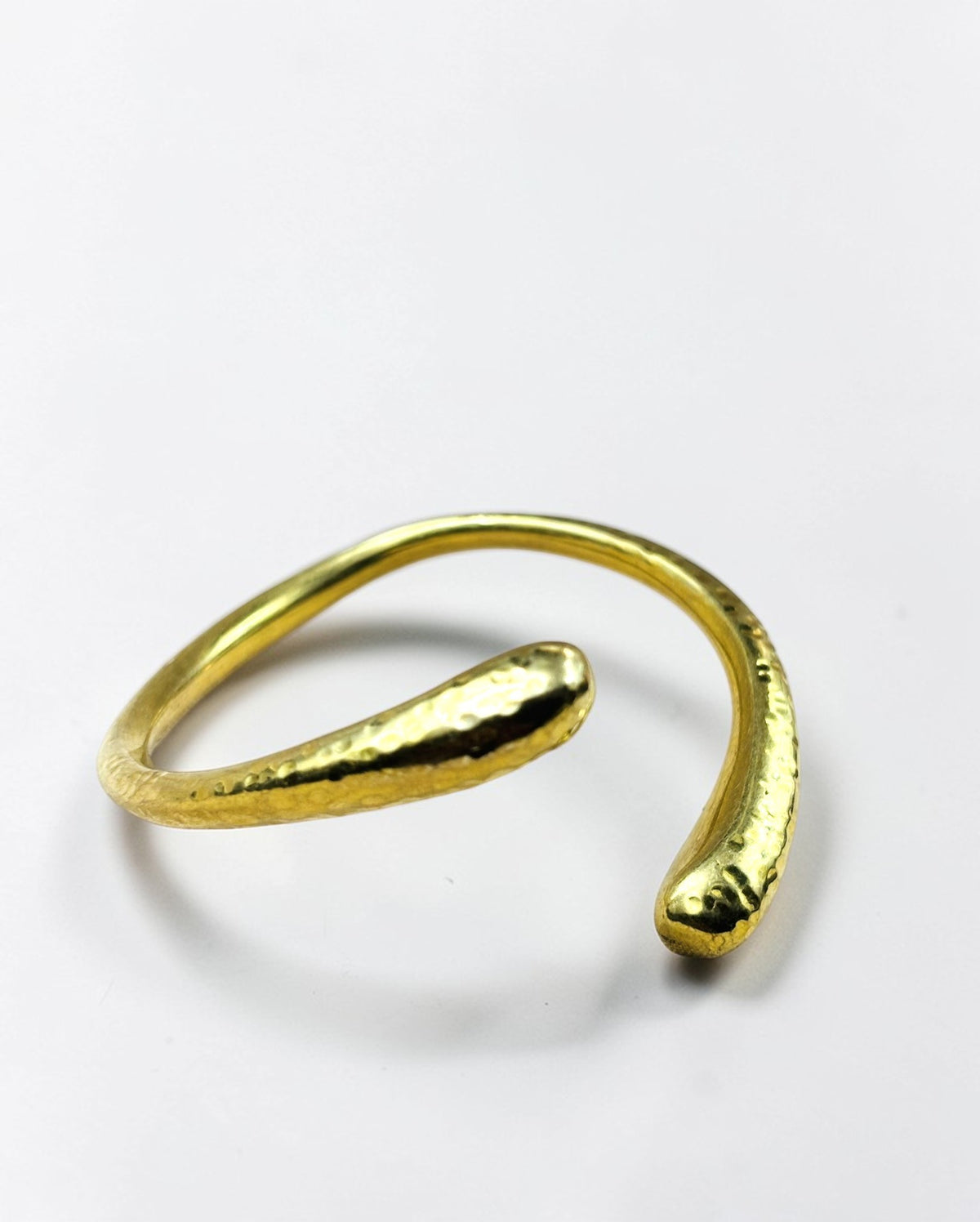 Inifinity Hammered Brass Bracelet