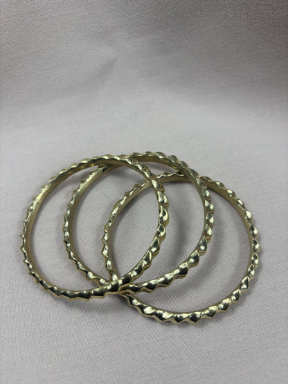 Wavy Brass Bracelet