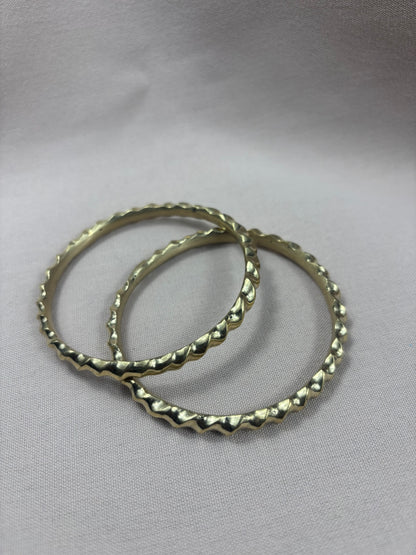 Wavy Brass Bracelet