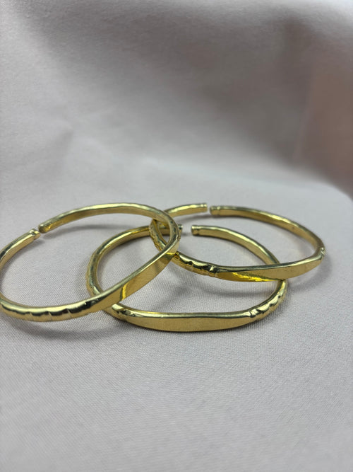 Flat-top Brass Bracelet