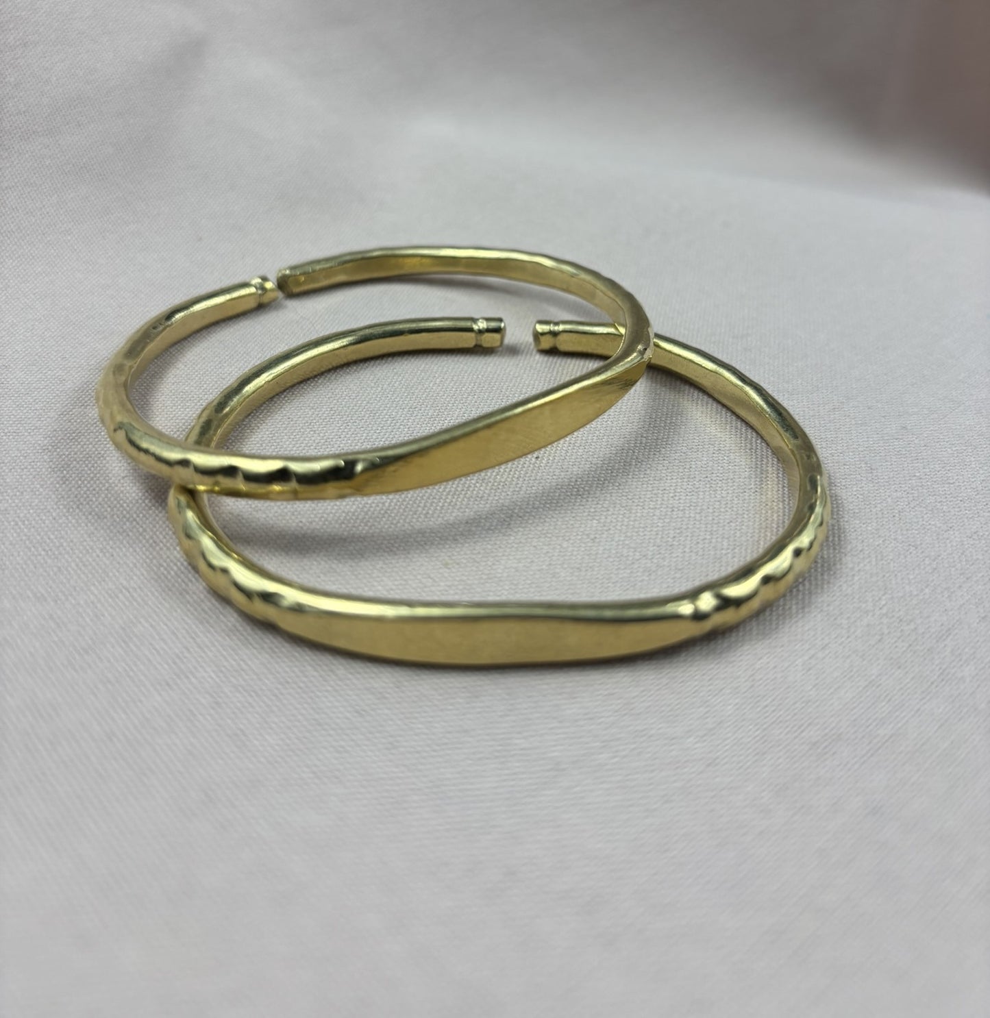 Flat-top Brass Bracelet