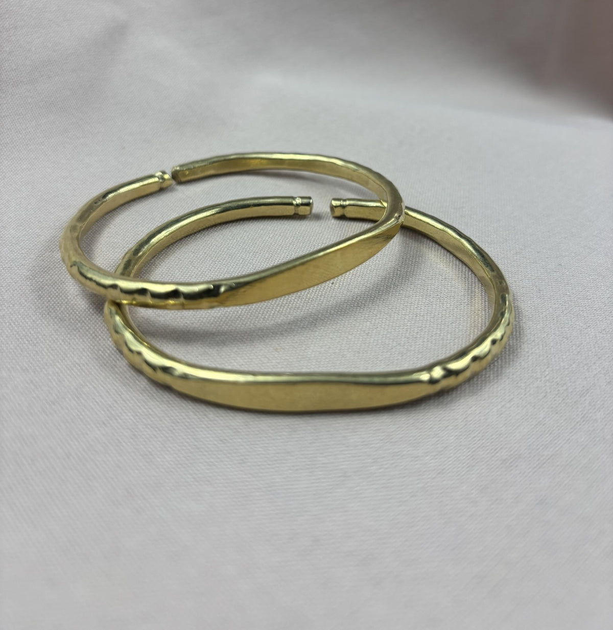 Flat-top Brass Bracelet
