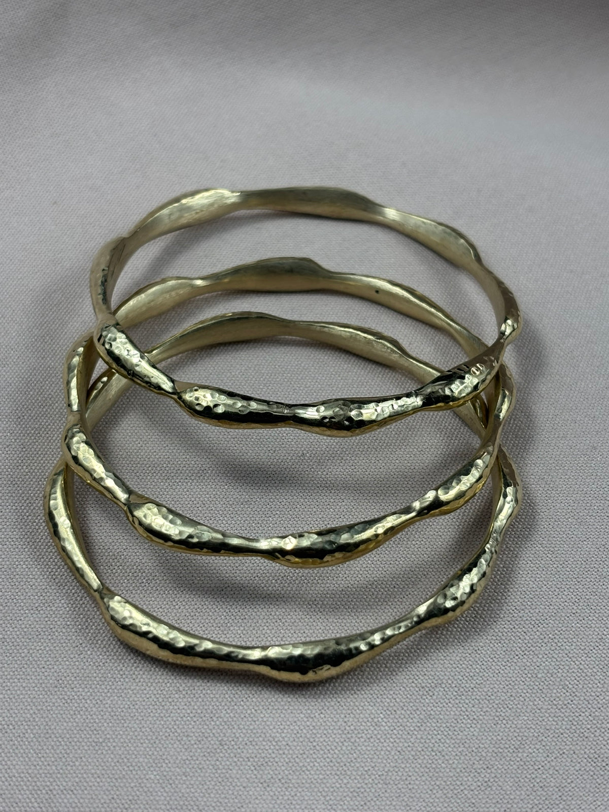 Heritage Hammered Unisex Brass Bracelet