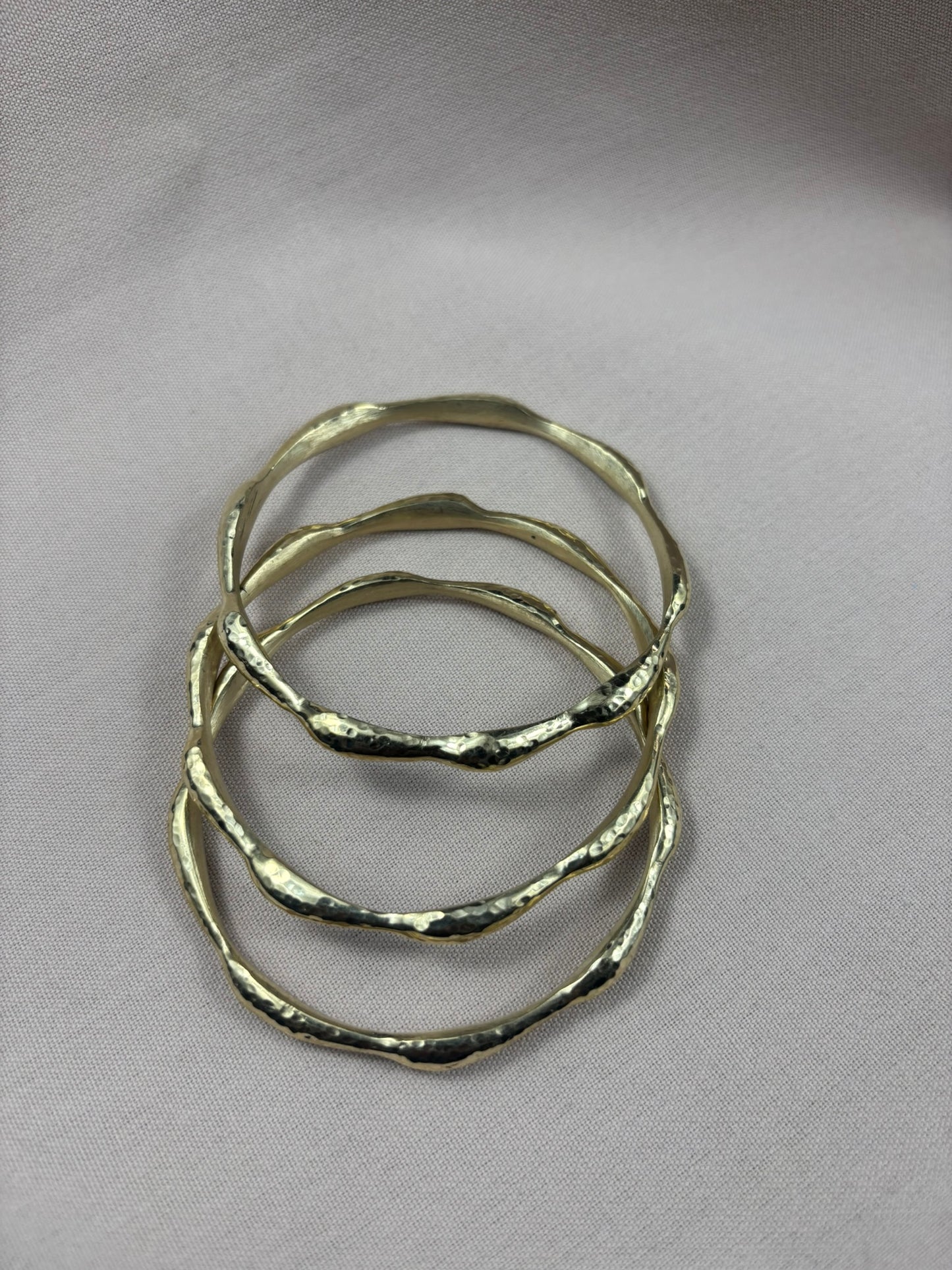 Heritage Hammered Unisex Brass Bracelet