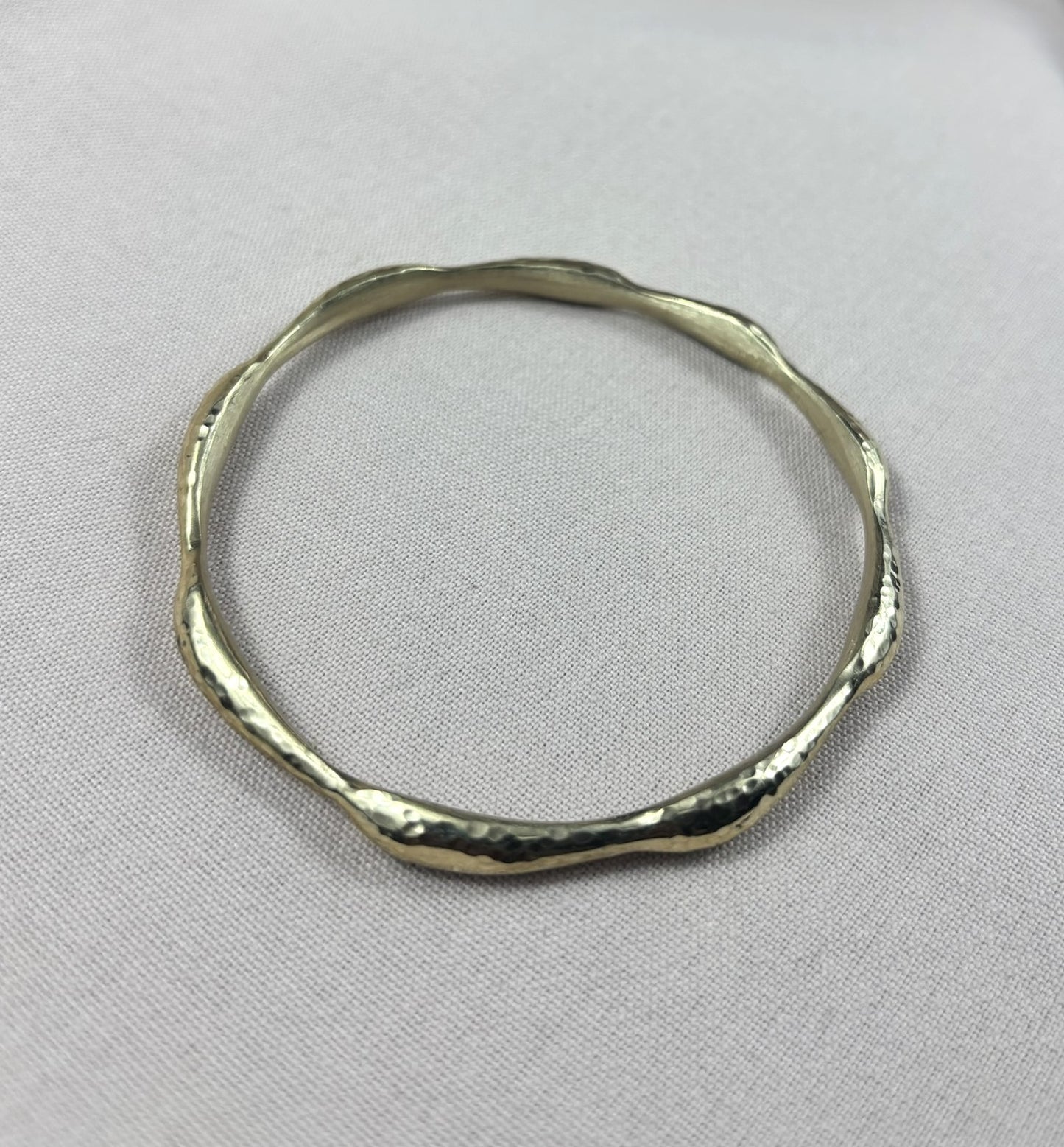 Heritage Hammered Unisex Brass Bracelet