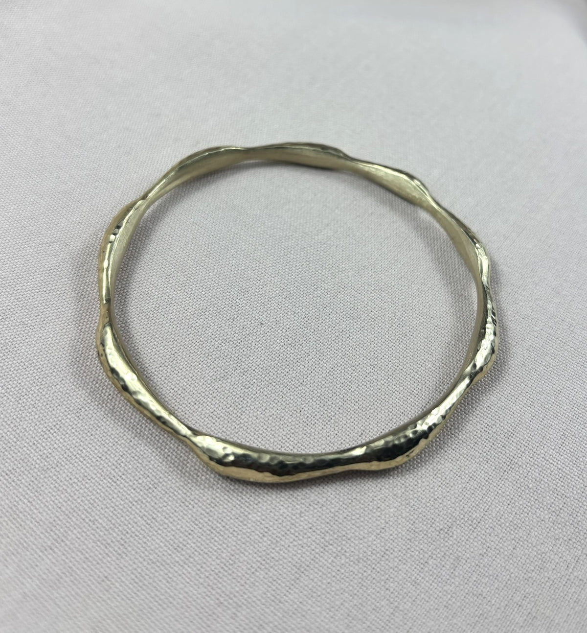 Heritage Hammered Unisex Brass Bracelet
