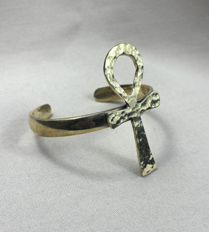 Ankh Brass Bracelet