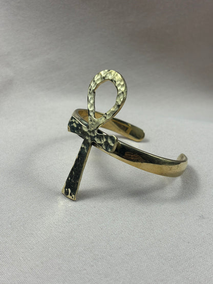 Ankh Brass Bracelet