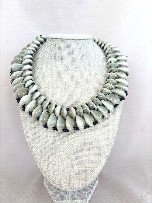 Double Cowrie Shell Necklace