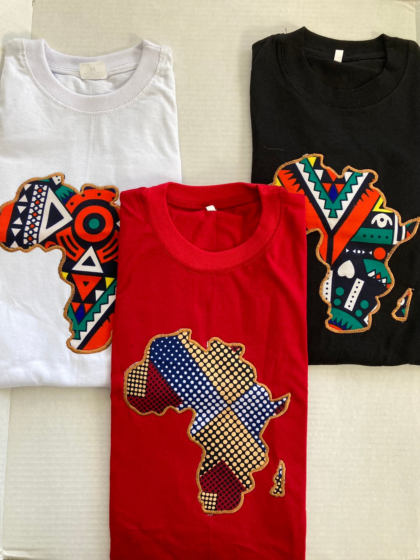 Black Unisex African Print T-shirt