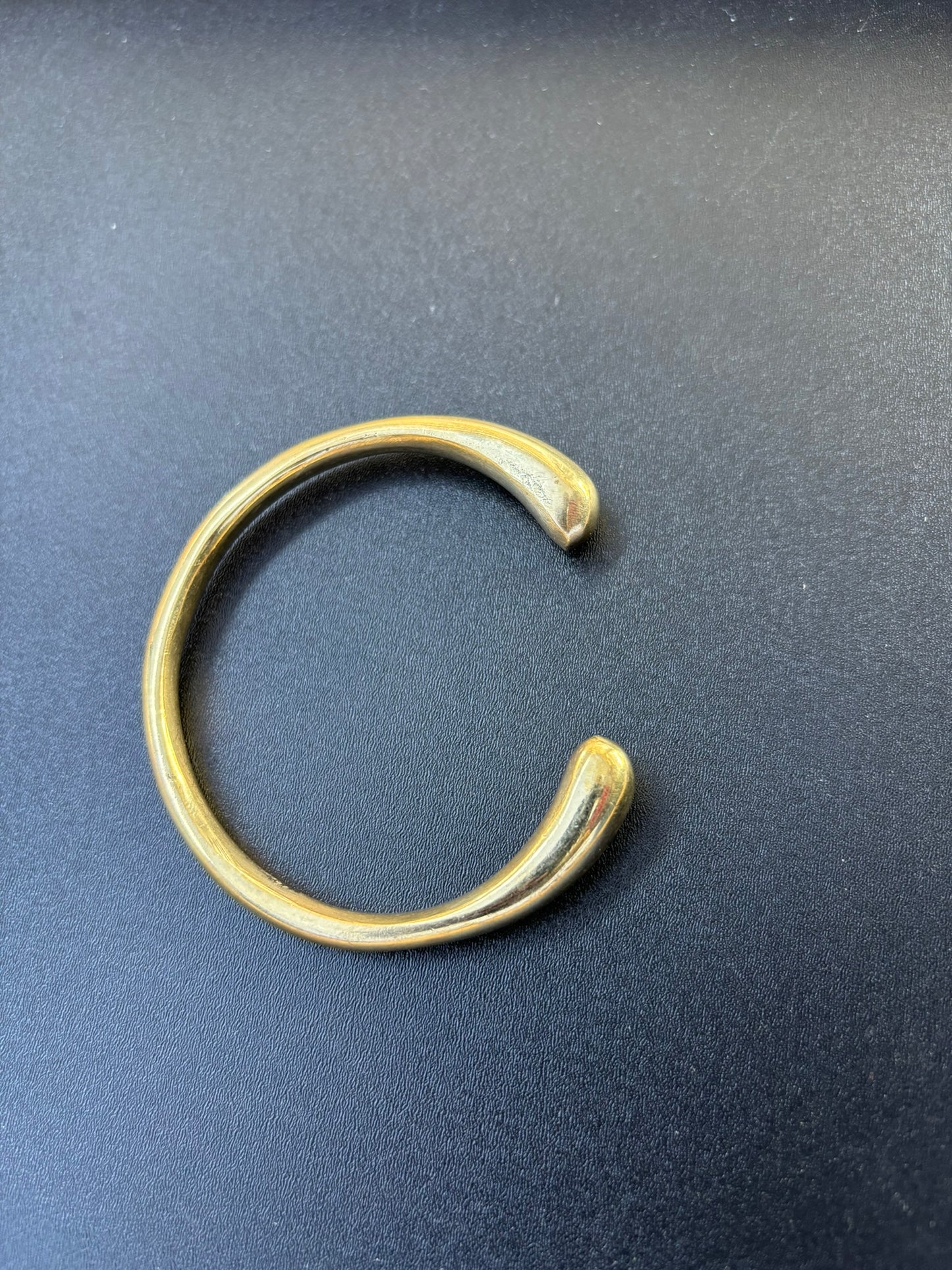 Open Curve Brass Bracelet