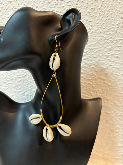 Ajuma Dang Cowrie Earrings