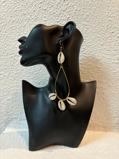 Ajuma Dang Cowrie Earrings