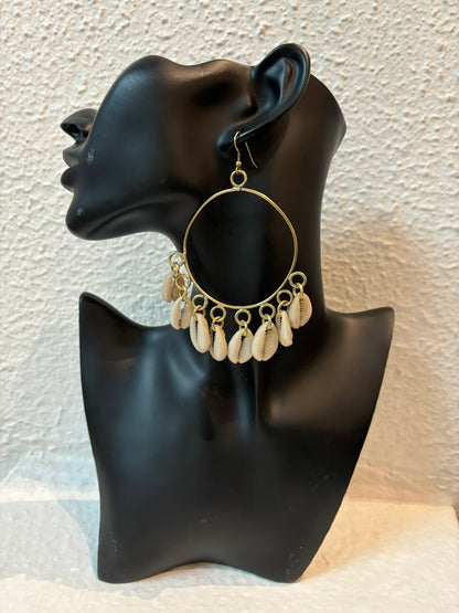 Malaika Cowrie Earrings