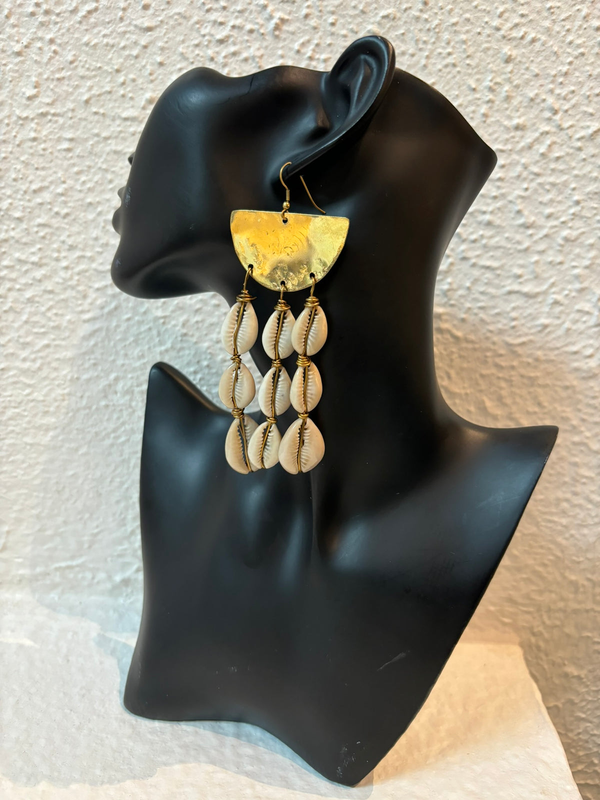 Golden Tide Cowrie Shell Earrings