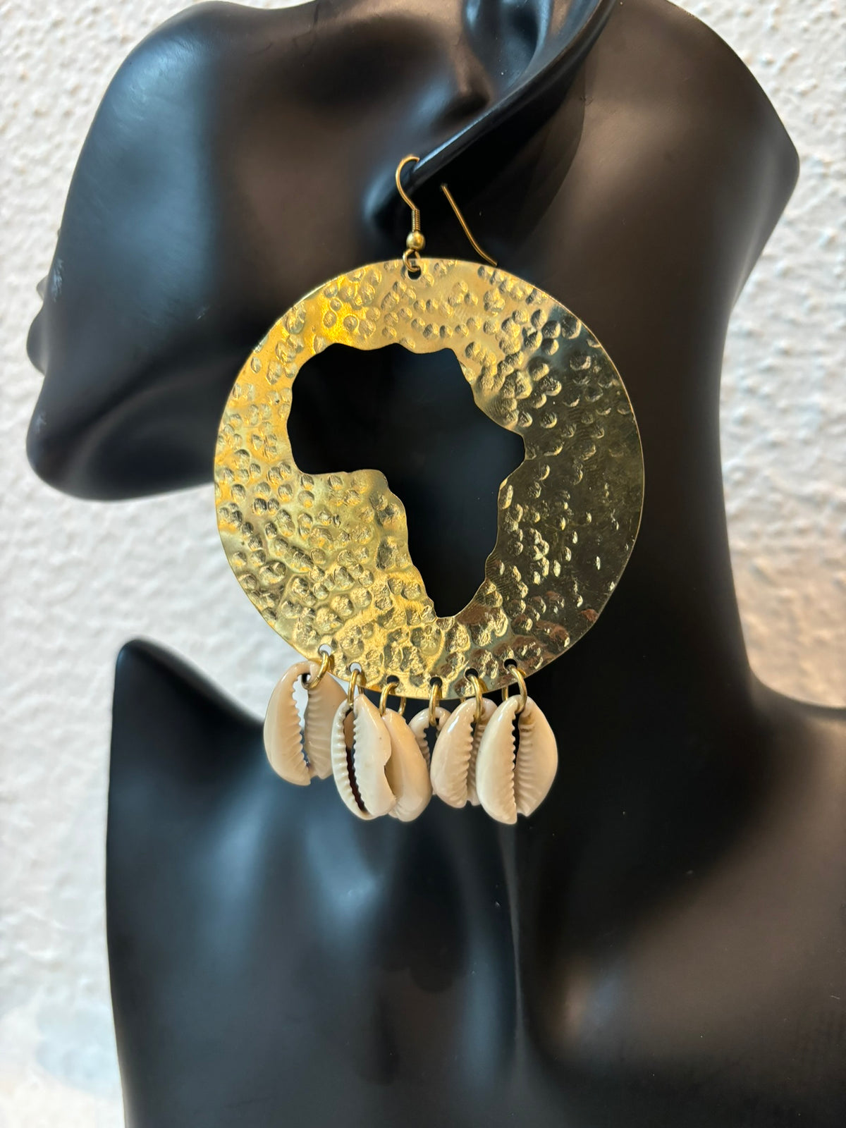 Africa Calling Brass Earrings