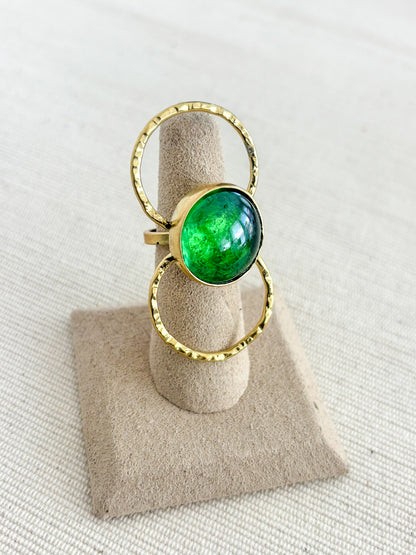 Orbit Ring- Emerald