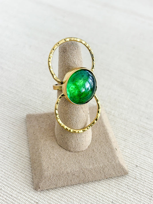 Orbit Ring- Emerald