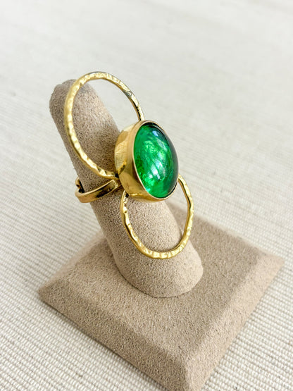 Orbit Ring- Emerald
