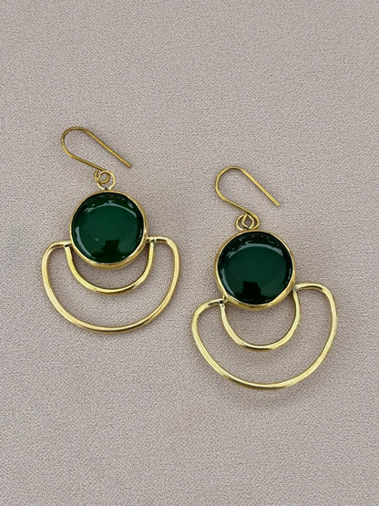 Vivienne Green Statement Earrings