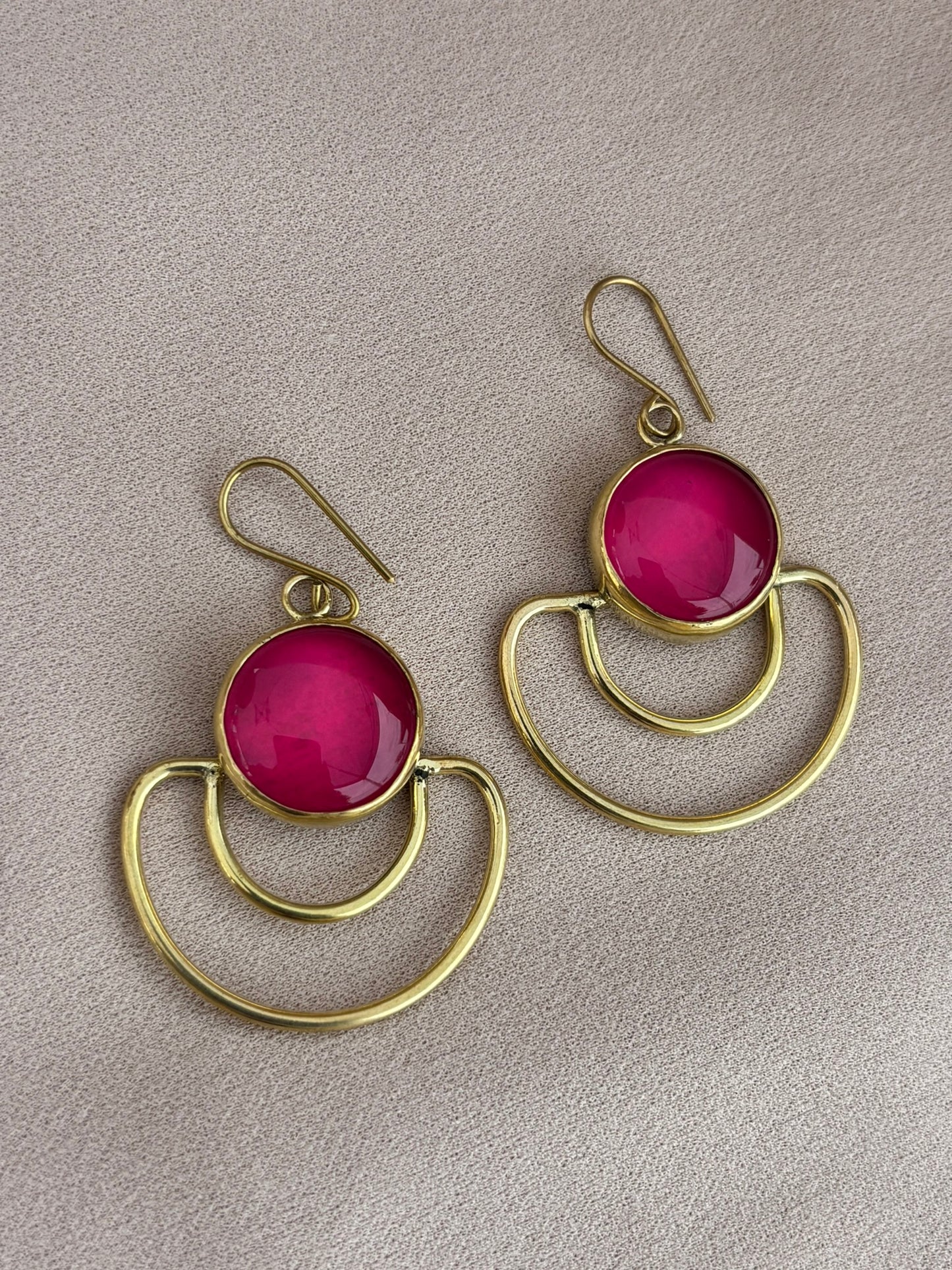 Vivienne Pink Statement Earrings